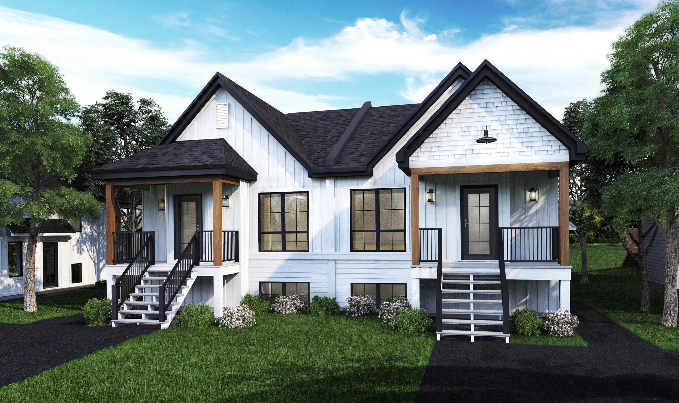 Maison modèle – 496 rue de Mille-Fleurs – Duplex jumelé à construire
